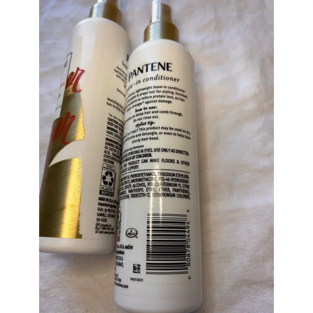 Pantene Primer Leave In Conditioner Moisturizing 8.5oz Lot of 2 New Detangler